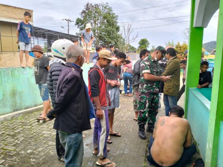 Babinsa Koramil 04/SE Amankan Pencuri Kotak Amal di Masjid Tagwa Desa Gajah