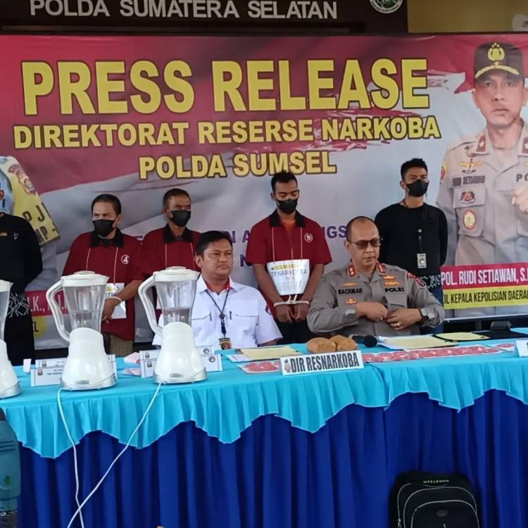 Ditresnarkoba Polda Sumsel Bongkar Jaringan Narkotika