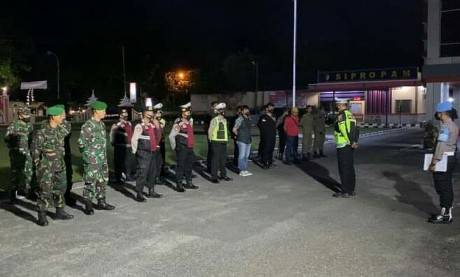 Polres Labuhanbatu Gelar Patroli Malam Di Kawasan Rawan Gangguan Kantibmas