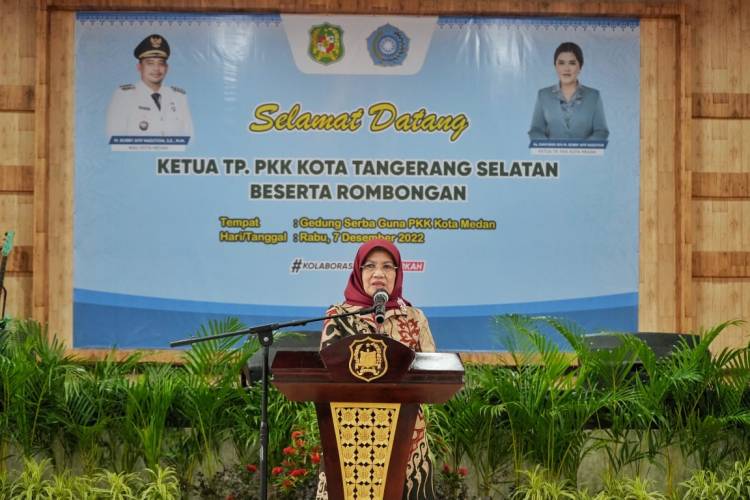 Tertarik Dengan Program Sakasanwira, TP PKK Kota Tangerang Selatan Kunker Ke TP PKK Kota Medan