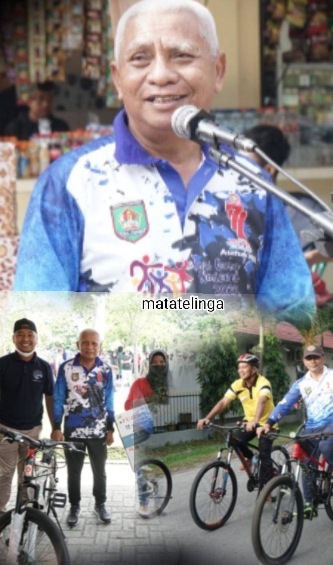Guru Asahan Gowes Bersama Bupati. Asahan