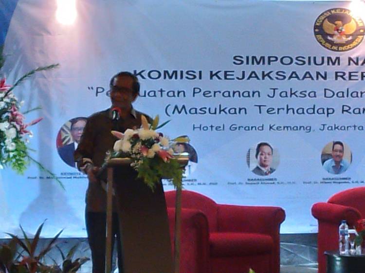Mahfud MD : Peran Jaksa Strategis Di  Penegakan Hukum