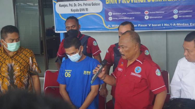 BNN Sumut Bekuk Pemilik 1 Kg Sabu Asal Aceh