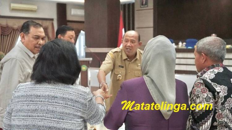 Plt Bupati Langkat H.Syah Afandin SH,  Menerima Kunker Pansus DPRD Sumut.