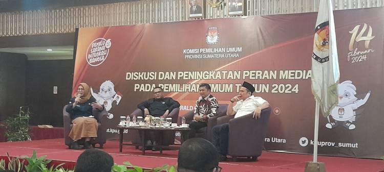 KPU Sumut Gelar Kegiatan Diskusi dan Peningkatan Peran Media Pada Pemilihan Umum Tahun 2024
