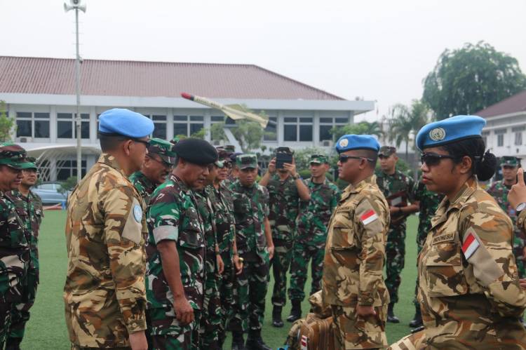 Komandan PMPP Periksa Kesiapan Satgas MTF XXVIII-O/UNIFIL