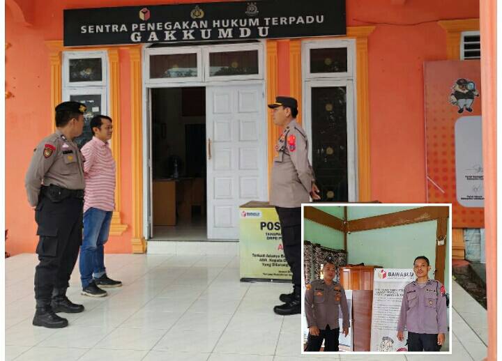 Pastikan Pemilu 2024 Berlangsung Aman dan Damai, Polres Labuhanbatu Tugaskqn Personil Amankan Dua Kantor Bawaslu