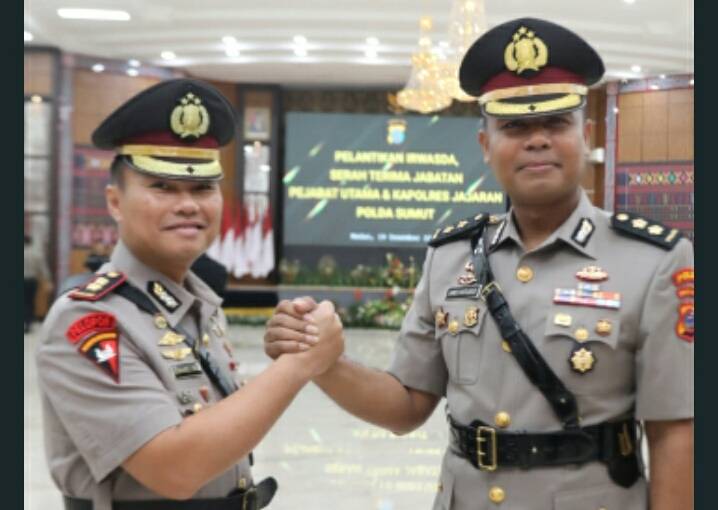 Jabatan Kapolres Labuhanbatu Diserahterimakan Dari James Hutajulu Kepada Bernard Malsu