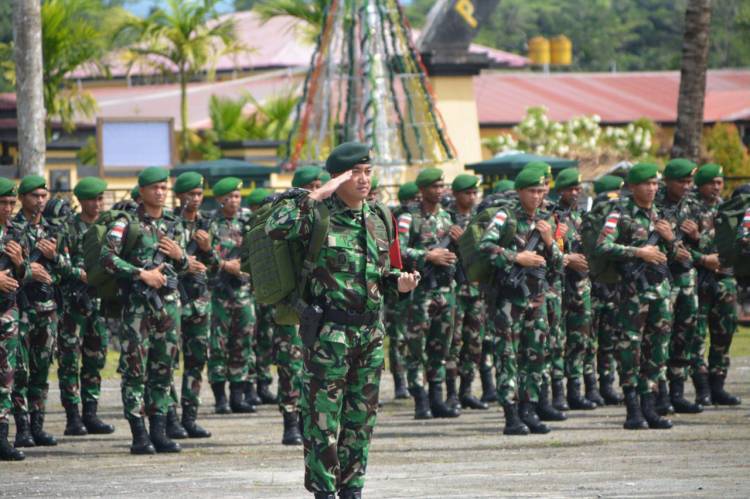 Upacara Penerimaan Dan Pelepasan Satgas Pam Obvitnas PT. Freeport Indonesia