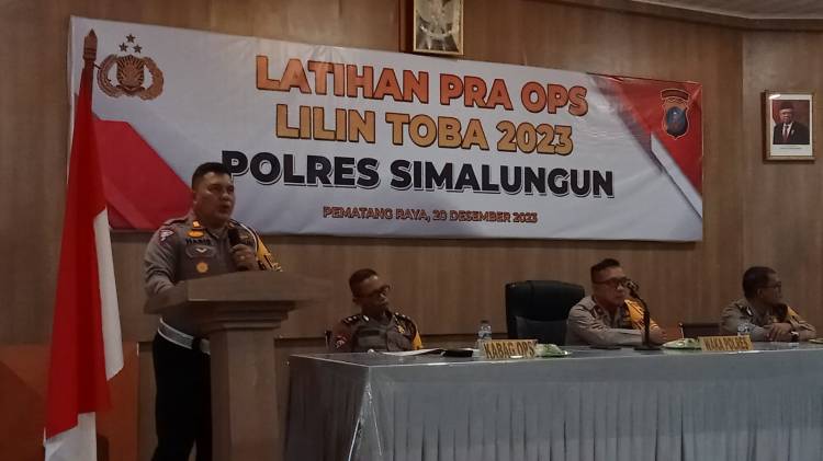 Polres Simalungun Gelar Lat Pra Ops Lilin Toba 2023, Peningkatan Profesionalisme Polri Jelang Natal dan Tahun Baru