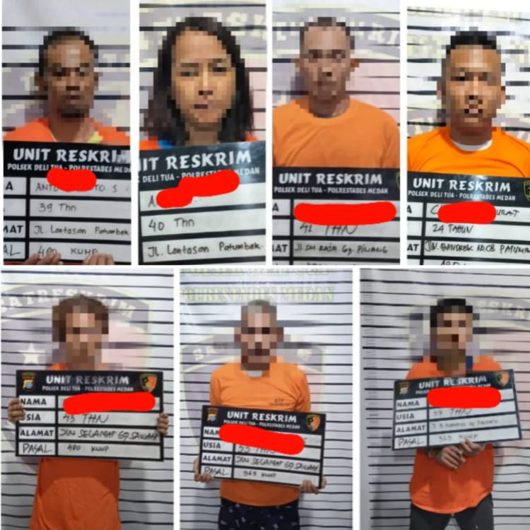 7 Pelaku Pembobol Rumah Mewah di Medan Johor Ditangkap Tim Gabungan