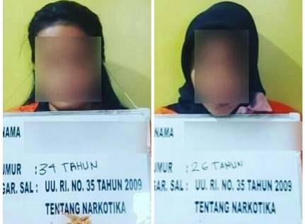 Polres Labusel Bekuk 2 Wanita Cantik Kurir Sabu