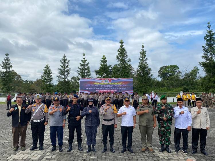 Polres Simalungun Siap Amankan Perayaan Natal 2023 dan Tahun Baru 2024 Dengan Apel Gelar Pasukan Operasi Lilin Toba 2023