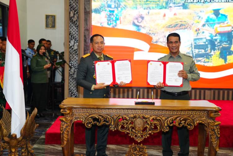 TNI Integratif Bersinergi Dengan Kementan RI Dukung Ketahanan Pangan