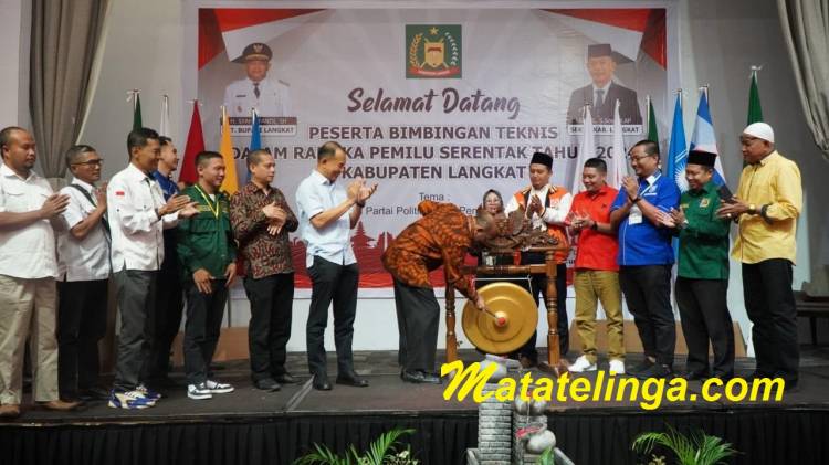 Bimtek Pemilu 2024 Kabupaten Langkat  Diikuti 11 Parpol