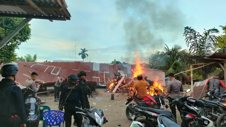 Polda Sumut Ratakan "Barak" Narkoba, Tangkap Bandar Sabu Serta Puluhan Pengguna Narkoba