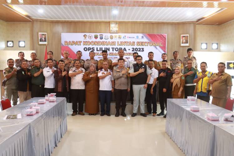 Polres Simalungun Gelar Rakor Lintas Sektoral Jelang Natal 2023 dan Tahun Baru 2024
