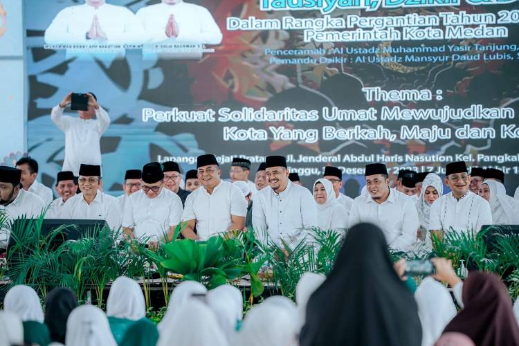 Dzikir dan Doa Bersama Walikota Medan dan Forkofinda