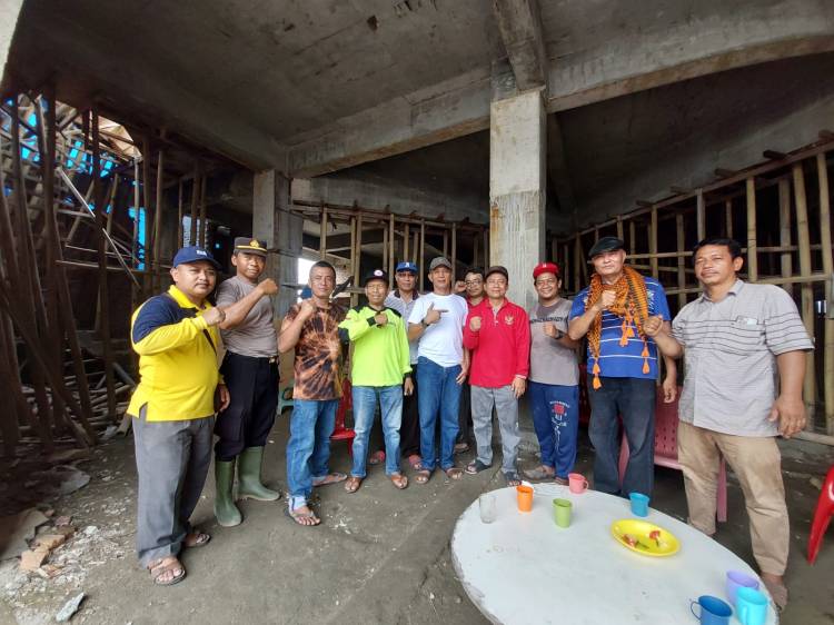 Terbesar di Deliserdang, Jemaah Masjid Raya Nurul Iman Sei Rotan Bergotongroyong