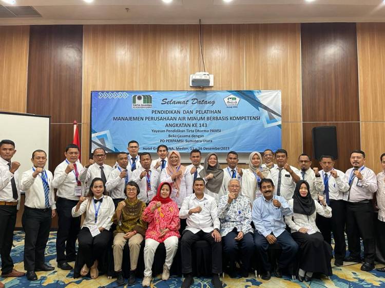 Pelatihan Manajemen Perusahaan Air Minum Angkatan 143 Berakhir, Kabir Bedi : Pegawai Harus Memiliki Kompetensi di Bidangnya