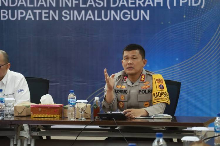 Kapolres Simalungun Sampaikan Kesiapan Pengamanan Jelang Natal 2023 dan Tahun Baru 2024 di High Level Meeting