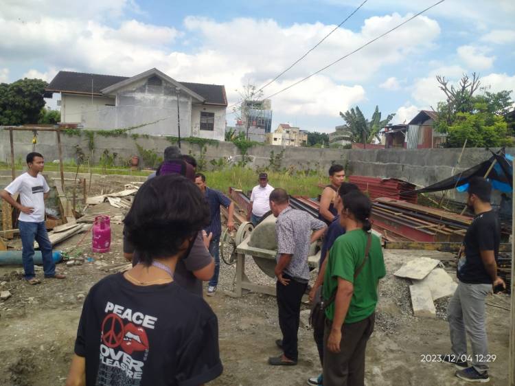Diduga Bangunan Liar, Kasih Trantib Kecamatan Medan Barat Bungkam Saat Dikonfirmasi