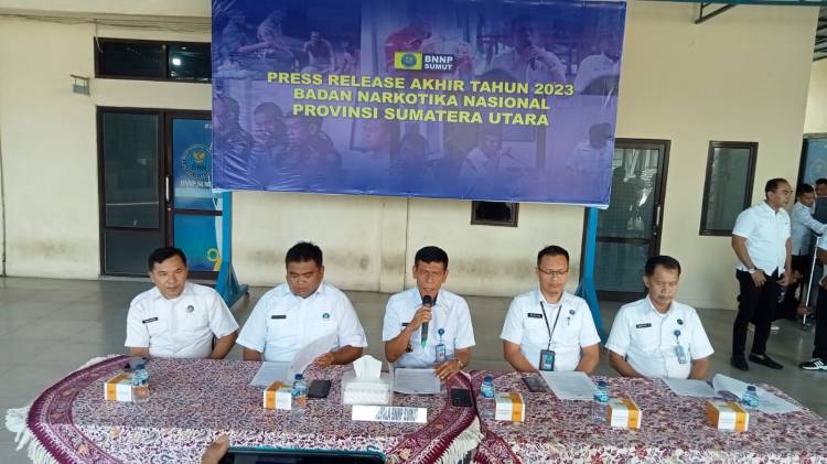 2023, BNNP Sumut Sita 99 Kg Sabu, Ungkap 94 Kasus