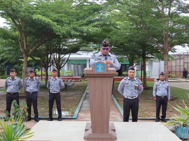 Kobarkan Bela Negara, Lapas Pemuda Langkat Gelar Upacara Hari Bela Negara