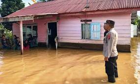 Curah Hujan Tinggi, Sungai Alue Ie Mirah Meluap, Kapolsek Antisipai