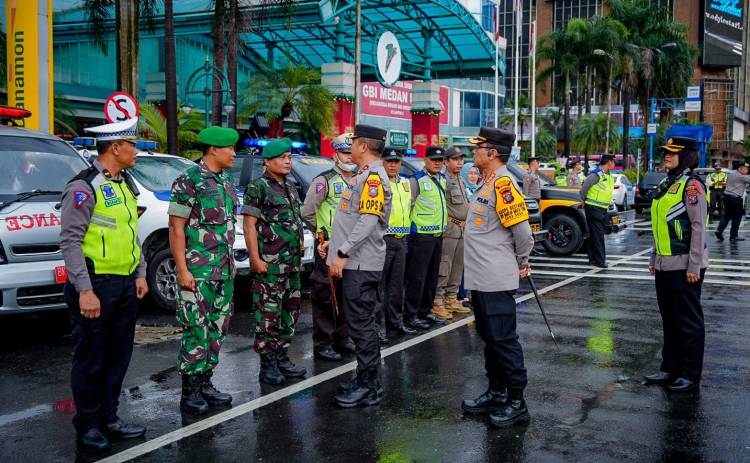 Cek Pos Pam Nataru Medan Mall, Harapkan Ibadah Berjalan Aman dan Lancar