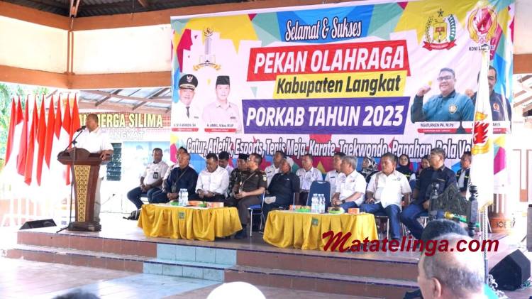 Syah Afandin Buka PORKAB Langkat, Berikut Harapannya