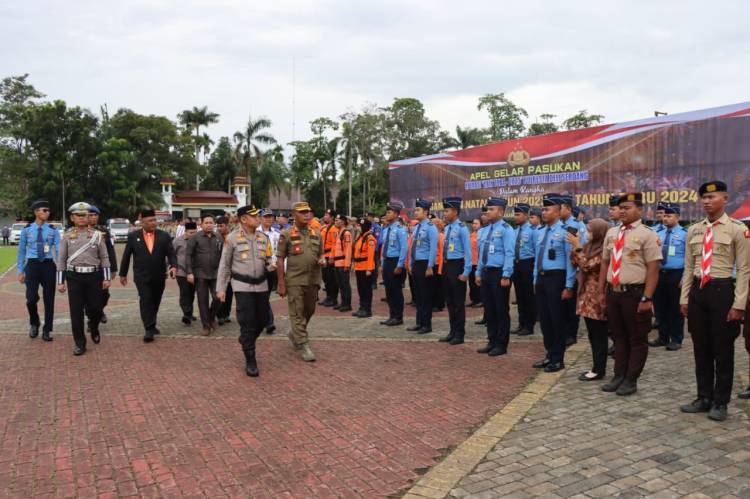 Polresta Deli Serdang Bersama TNI dan Instansi Terkait Laksanakan Apel Gelar Pasukan Operasi Lilin Toba 2023