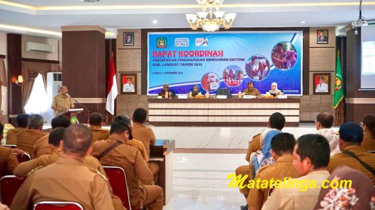 Plt Bupati Langkat Buka Rakor Kemiskinan Ekstrim