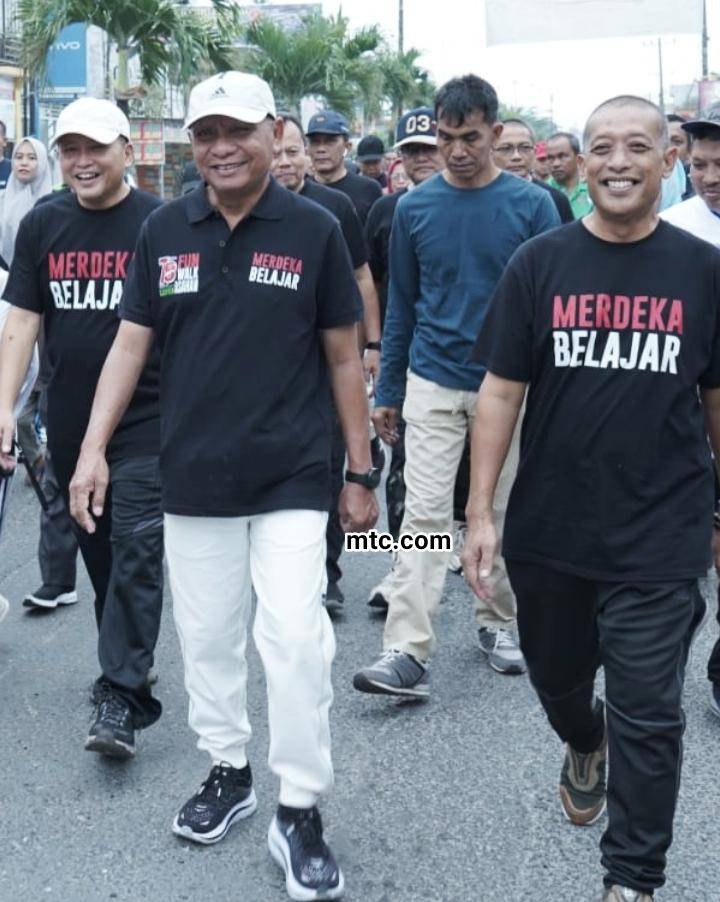 PGRI Asahan Gelar Gerak Jalan Santai