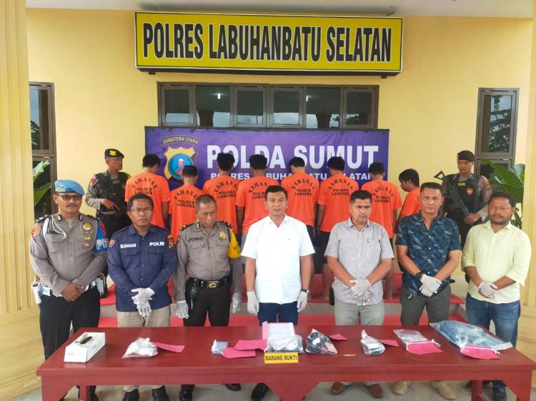 Polres Labusel Ungkap 8 Kasus Narkotika Ringkus 9 Tersangka