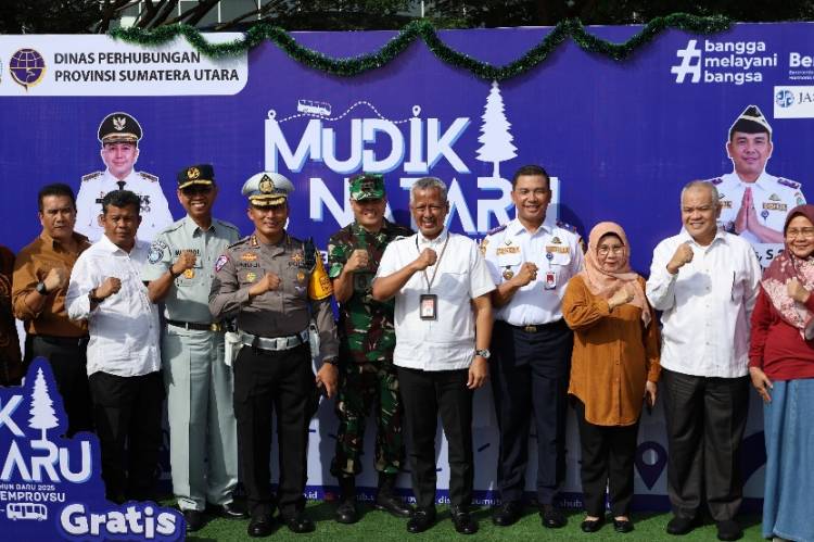 Masyarakat Antusias Sambut Gerakan Mudik Gratis Serentak se-Sumut Gebrakan Pj Gubernur Fatoni