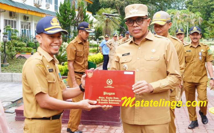 Pj Bupati Langkat Tegaskan Sinergi Program Nasional dalam Apel Gabungan ASN