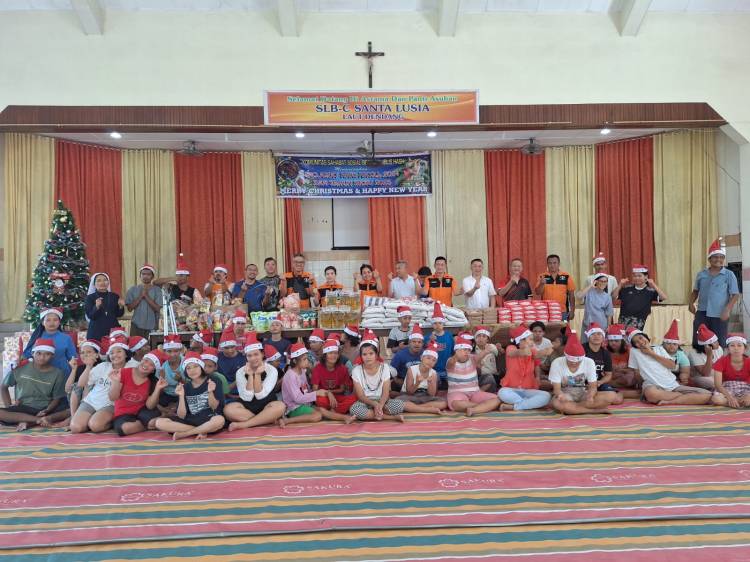 Komunitas Sahabat Sosial Bersama Iblis Hash Berbagi Kasih Asrama dan Panti Asuhan Tunagrahita Santa Lusia