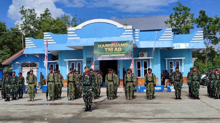 Kodim 1710/Mimika Bersama Satuan TNI Garnisun Timika Gelar Upacara Ziarah Rombongan