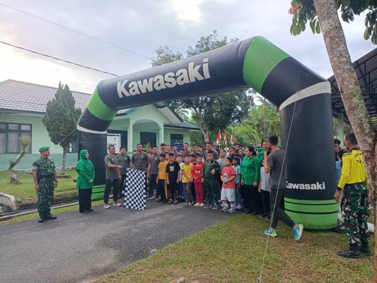 Babinsa Koramil Galang  Gelar Fun Walk Sama Masyarakat
