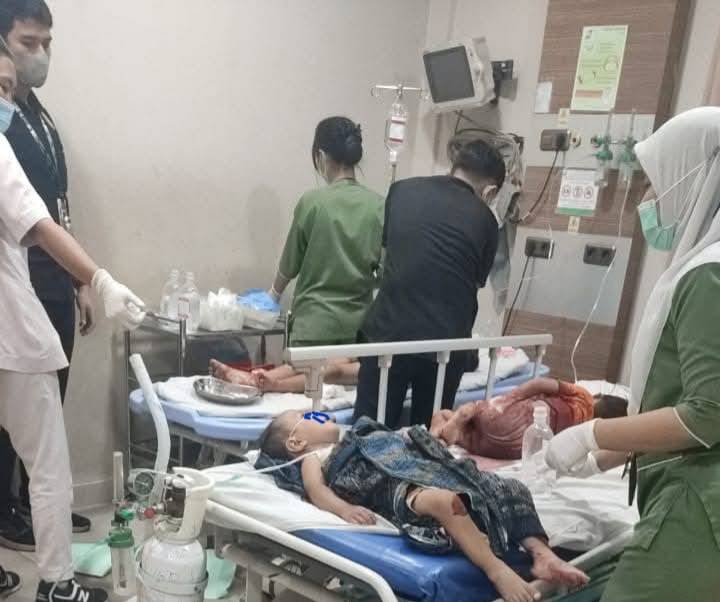 Tiga Bocah Kritis Ditikami Tetangga ODGJ