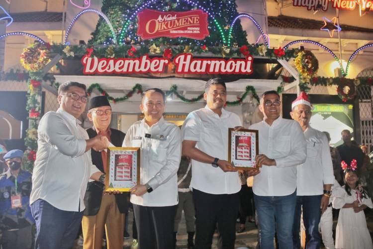 Pj Gubernur Fatoni Luncurkan Tanda Perayaan Natal se-Sumut
