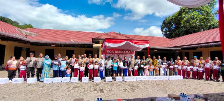 Kapolres Simalungun Pimpin Doa Syukur dan Baksos Pasca Pilkada 2024 Yang Aman dan Damai
