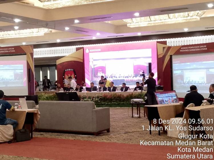 KPU Sumut gelar Rapat Pleno Terbuka Rekapitulasi Perolehan Suara