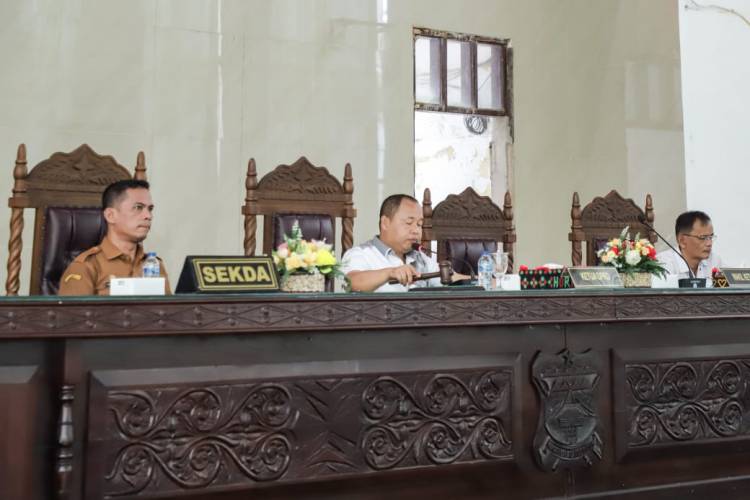 Wali Kota dr Susanti Melalui Sekda, Rapat Paripurna Penyampaian Pokir DPRD Hasil Reses II