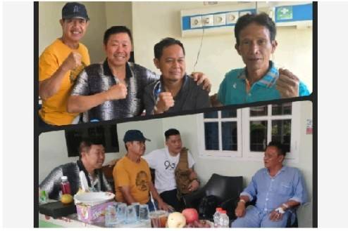 Membaik, Kondisi Kesehatan Wakil Bupati Labuhanbatu Periode 2010 - 2015 Suhari Pane Dan Ketua MPO PP Deni Hendra Sitepu