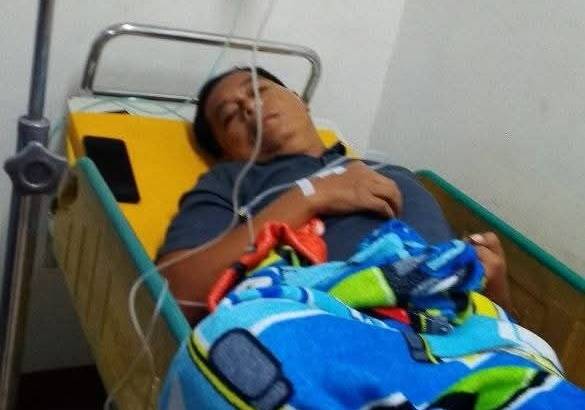Wakil Bupati Labuhanbatu Periode 2010 - 2015 Suhari Pane SIP Dan Ketua MPO PP Deni Hendra Sitepu Masuk Rumah Sakit