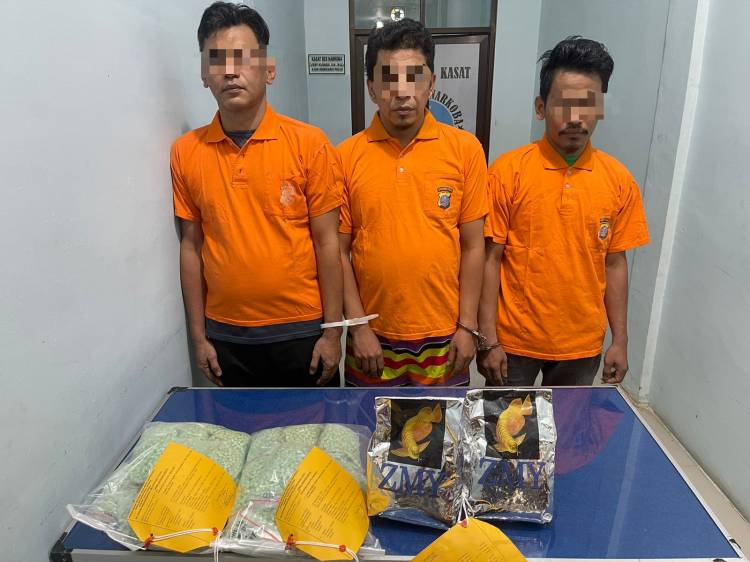Polres Batu Bara Gagalkan Peredaran 2 Kg Sabu dan 15 Ribu Butir Pil Ekstasi