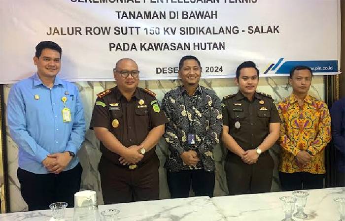 PLN UIP SBU dan Kejari Dairi Tuntaskan Teknis Pembayaran ROW SUTT 150 kV Sidikalang-Salak