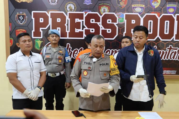 Wakapolres AKBP Wahyudi, Konferensi Pers Tindak Pidana Penganiayaan Berujung Kematian